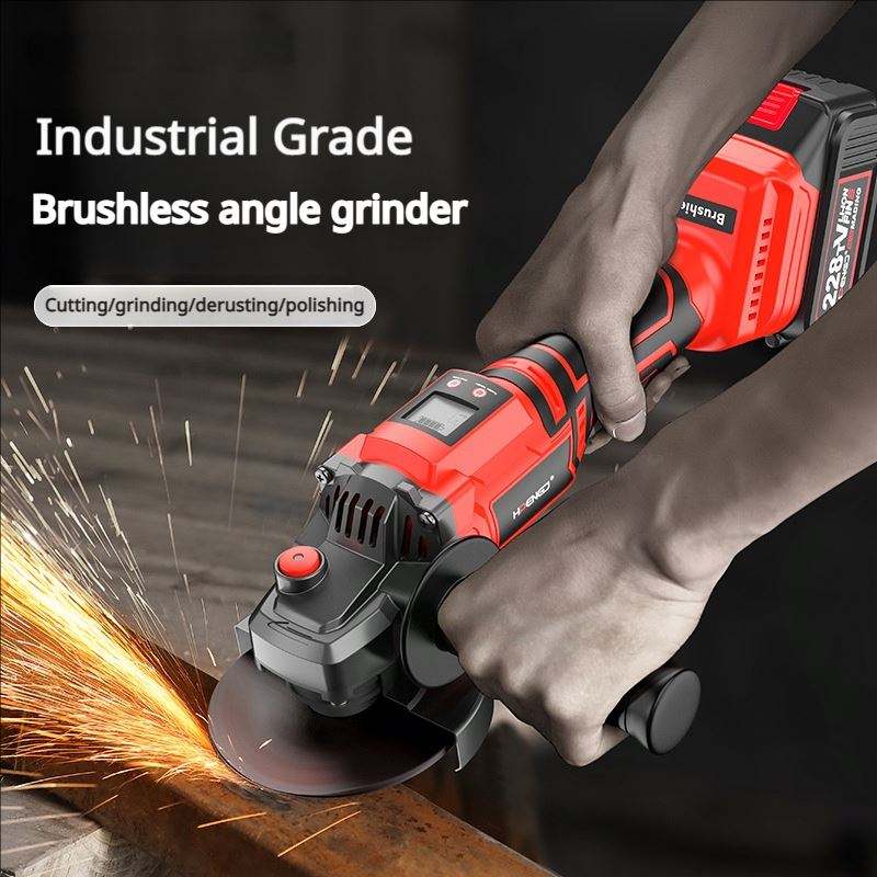 21v lithium battery digital display Angle grinder brushless electric cutting machine Polishing machine