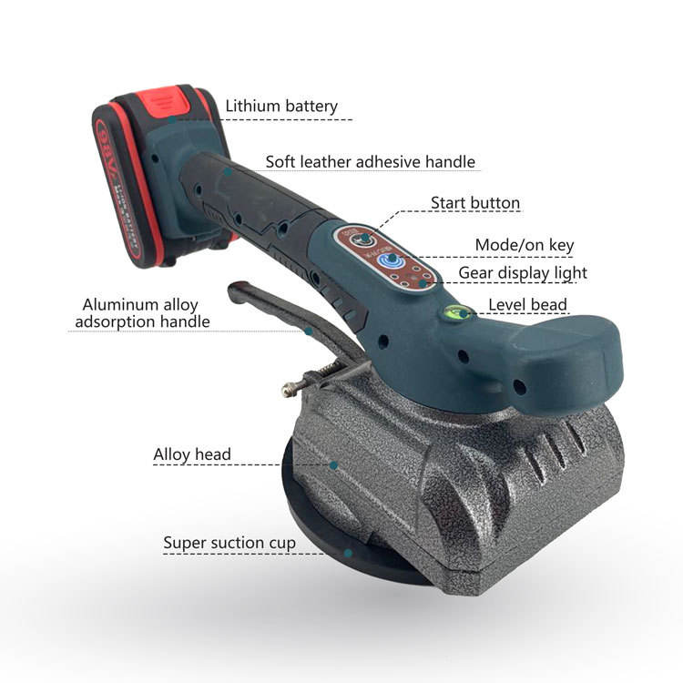 21V Tiling machine tile floor tile high-power vibrator wall tile floor tile auxiliary tools automatic paste