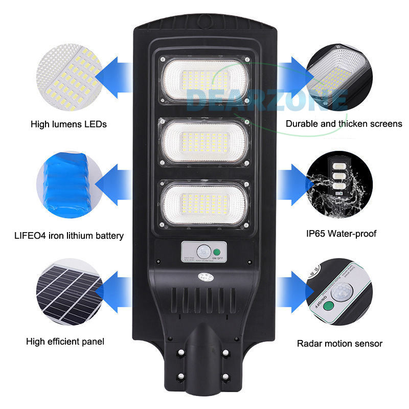 3led light source non-rechargeable solar lamp