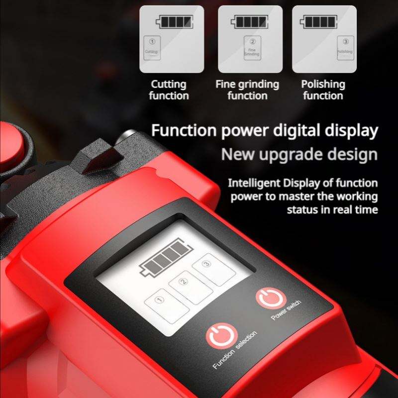 21v lithium battery digital display Angle grinder brushless electric cutting machine Polishing machine